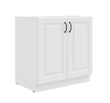 Unterschrank 80 cm Stilo Weiss Küchenzeile Küchenblock Küche Einbauküche