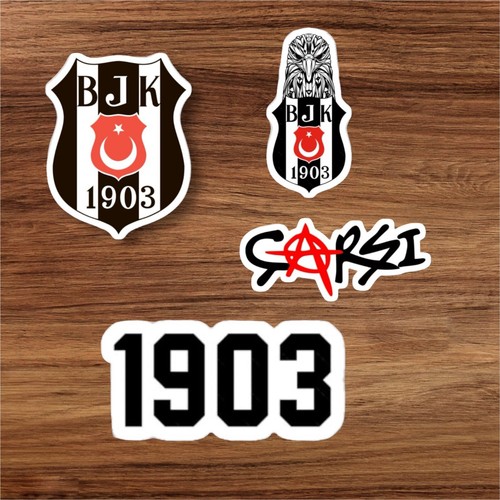 Besiktas logo aufkleber - 4x,