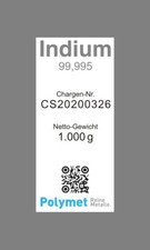 Indium-Barren 1 kg In 99,995