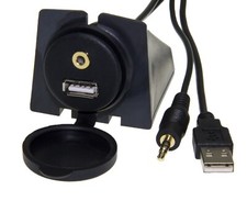 Auto USB Einbau Buchse 3,5mm