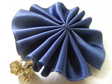 Schleife blau zum Klemmen basteln DIY Verzierung Blume Blüte Klemme gold Spange