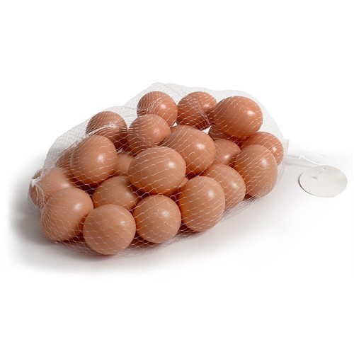 Plastikei braun 53mm - 5x, für