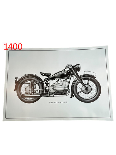 Poster plakat bmw r51 - plakat,