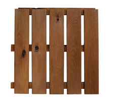 Terrassenfliese aus Holz braun