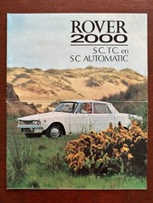 Prospekt / brochure British Leyland Rover 2000 S.C. / T.C. P6 MY 1968