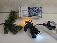 LED Lichterkette 40 warm- kaltweiße LED Mix L: 4m für Außen Garten Terrasse