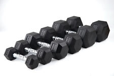 Hexagon Kurzhantelset - 390kg (2,5-30kg) | Hex Hantel gummiert | Kompakthanteln