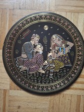 Vintage Wandteller 30 cm Durchmesser aus Messing Zu Verkaufen