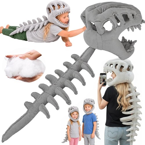 Dinosaurier skelett kopfhaube - dinosaurier,