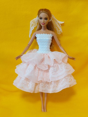 Barbie puppen kleid brautkleid - barbie,