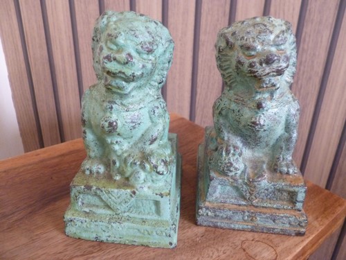 Bronze paar chinesische foo - bronze,
