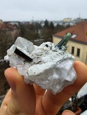 Turmalin Grün Verdelith Stufe