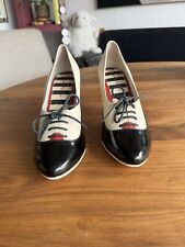 Pumps Lola Ramona Schwarz Weiß Charlston Look Gr. 38 