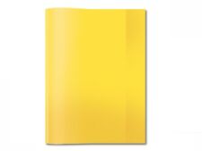 10 Heftumschläge A4 gelb transparent Schoner Heftschoner Umschlag Heftumschlag