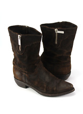 Bikkembergs Gr.38 Damen Stiefel Stiefeletten Boots Wildleder  Braun  64 G