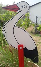 60cm Herzding Klapperstorch Adebar ohne Babywindel  Storch Geburt