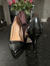 Buffalo London Pumps Spitz Lackleder Schwarz Gr. 39 Stilettos High Heels