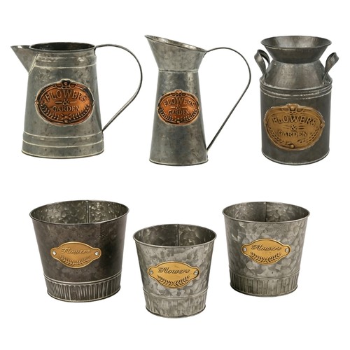 Decorative iron flowerpot - iron,