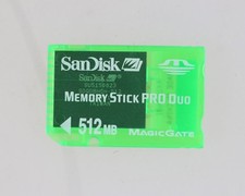 Sandisk Memory Stick Pro Duo Magicgate Speicherkarte Speichermedium 512MB 512 MB