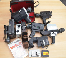 Konvolut 7 Filmkameras: Agfa Bauer Bolex Eumig Nizo Pentaka & Sony Viewfinder !