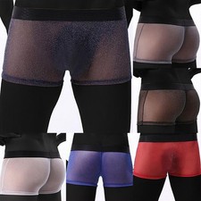 Heißer Verkauf Herren Slips Höschen Shorts Spanex Stretch Mesh Schlank