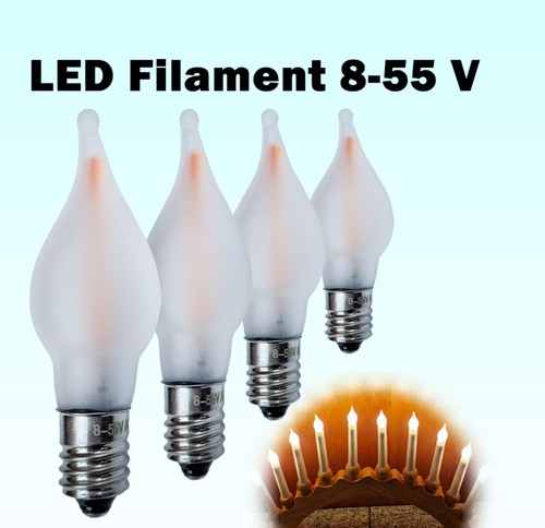 Led filament topkerzen - led,