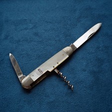 Robi Klaas Perlmutt Taschenmesser Solingen Kranich Seltenes altes Messer