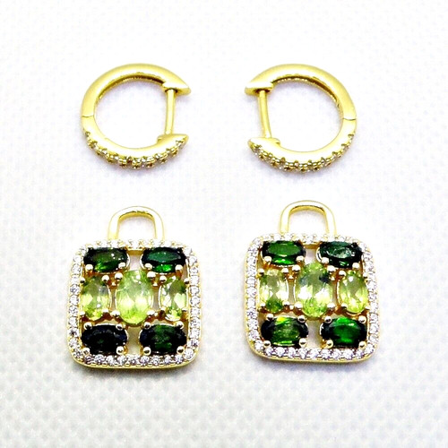 Peridot chromdiopsid cz - 1,