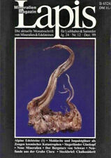 Mineralien Lapis Heft 12 De 1999 ALPIN Moldavit Impakt Grube Clara Schwaz Tektit