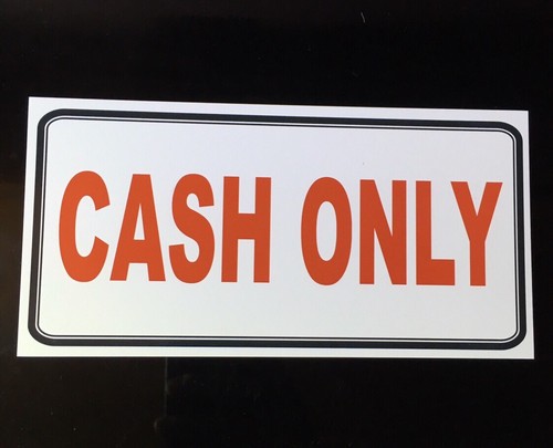 Nur barzahlung schild shop - nur,