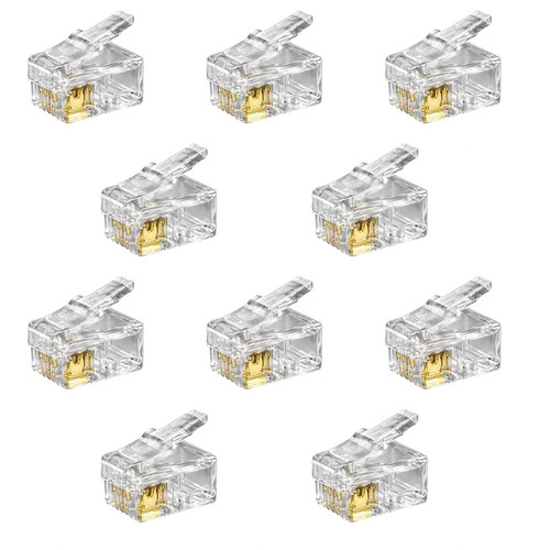 10x rj10 4pol modular western - rj10,