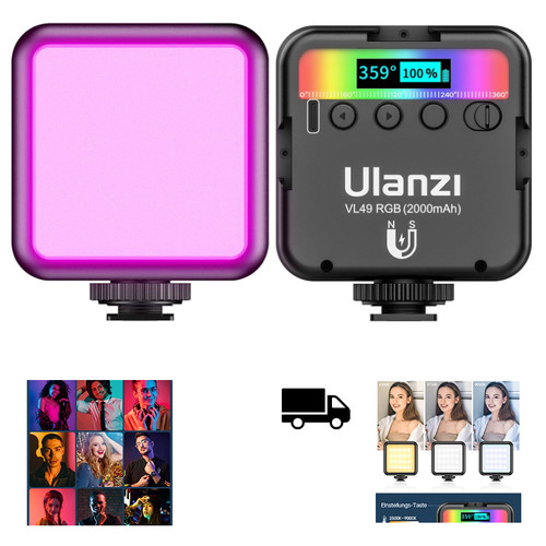 Rgb videoleuchte ulanzi vl49 - videoleuchte,