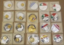 20 versch. " Das neue Geld Europas ,EM Portugal, Farb ECU Münzen mit Zertifikat