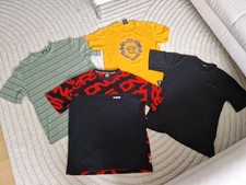 4x Herren T-Shirt L South Pole Dangerous Berlin DNGRS Schwarz Grün Gelb Hip Hop