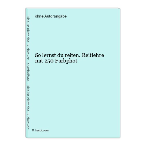 Lernst reiten reitlehre - lernst, reiten.