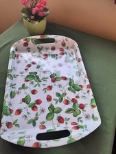 Royal Kirkham alpine Strawberry large Tray Tablett Kunststoff 46 x 31 cm