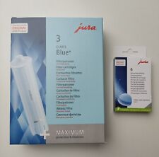 JURA Claris+ Blue Filter 24231  3 er SET  +  6 Reinigungstabletten 24225  neu
