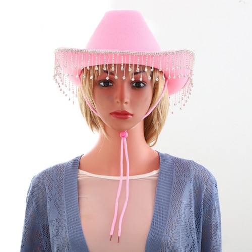 Damen cowboyhut mit strass - mit,