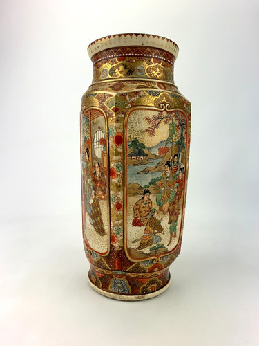 Antike vase eckig wohl japan - vase,