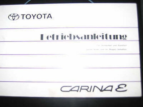 Betriebsanleitung toyota - betriebsanleitung,
