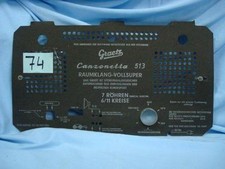GRAETZ CANZONETTA 513 RAUMKLANG VOLLSUPER RADIO HECKDECKEL.  COD$*74