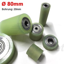 Polyurethan Eisenkern Rollen mit Doppelte Lager PU Laufrolle Führungsrolle 80mm