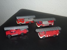 4 X WIKING FEUERWEHR LEITERWAGEN LKW%1:87%H0%SAMMLUNG%1 X PORTO