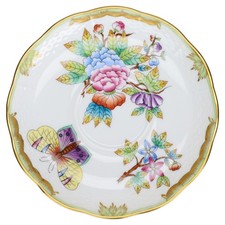 Untertasse für Tee - Modell 724 Herend Ungarn Victoria Rose VBO
