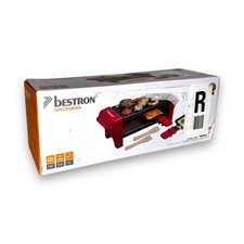 Bestron Raclette Mini Tischgrill für 1 bis 2 Personen 350 Watt Rot/Schwarz