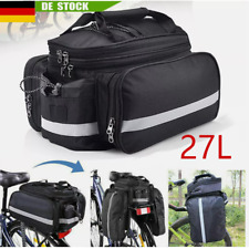 27L Fahrradtasche Satteltasche Gepäcktasche Wasserdicht Packtaschen Gepäckträger