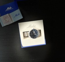 Mido Commander Chronometer Edelstahl Blaues Zifferblatt Automatik Herrenuhr