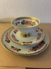 Winterling Marktleuthen Bavaria 3-teiliges Sammelgedeck mit Goldrand