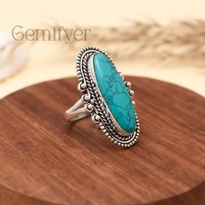 Lang Oval 925 Sterlingsilber