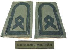 KLETT Rangabzeichen Heer Hauptfeldwebel schwarz/oliv Schulter Klappen Schlaufen